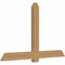 Ekena Millwork Eugene Smooth Timber Gable Bracket, Western Red Cedar, 72"W x 45"H x 3 1/2"D x 5 1/2"F, 15/12 Pitch GBW072X45X0406EUG00SWR - alternate 4